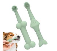 Spazzolino Da Denti Da Pet Silicone Morbido | Spazzusto Da Denti Da Gatto Setole Morbido | Kit Di Lavaggio Dei Denti Del Cucciolo, Spazzolino Da Denti In Silicone | 2x Grazioso Spazzolin