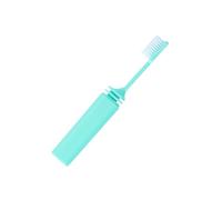 Spazzolino da denti da viaggio pieghevole Spazzolino da passeggio Piccolo spazzolino da denti per il campeggio Portatile nelle coperture Spazzolino da denti incorporato