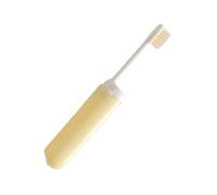 Spazzolino da denti da viaggio pieghevole Spazzolino da passeggio Piccolo spazzolino da denti per il campeggio Portatile nelle coperture Spazzolino da denti incorporato