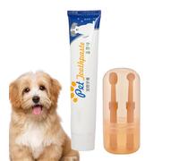 Spazzolino da denti e dentifricio per cani di piccola taglia - Spazzolino da denti per cuccioli con testine a doppia faccia - Forniture per cani adulti e gatti per negozio di animali, casa, ospedale