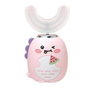 Spazzolino da denti elettrico a forma di U per bambini, pulitore ad ultrasuoni, con timer a tre modalità, con bocchino in morbido silicone, categoria di cura, per bambini due ai sei anni