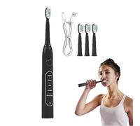 Spazzolino da denti elettrico, impermeabile, con vibrazioni ad alta frequenza, strumento portatile per la pulizia della bocca per la notte, casa, viaggi, campeggio