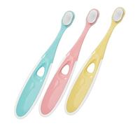 Spazzolino da Denti in Pp 3 Pezzi per Ragazzo Ragazza a Setole Morbide | Disegno Adorabile e Semplice, Impugnatura Ergonomica, Orale Infantile Colore Casuale