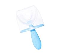 Spazzolino da denti in silicone rotondo per bambini da 2 a 6 anni con setole morbide e design masticabile incoraggia a spazzolare in modo indipendente i denti sicuri cura dei denti a forma di cartone