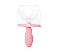 Spazzolino da denti in silicone rotondo per bambini da 2 a 6 anni con setole morbide e design masticabile incoraggia a spazzolare in modo indipendente i denti sicuri cura dei denti a forma di cartone