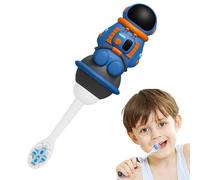 Spazzolino da denti manuale per bambini, antiscivolo, design a tema spaziale, per la pulizia dei denti per ragazzi e ragazze
