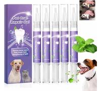 Spazzolino da denti per animali domestici, gel di riparazione per animali domestici, comodo spazzolino da denti, gel sbiancante per animali domestici, gel per la cura dei denti, denti più puliti e