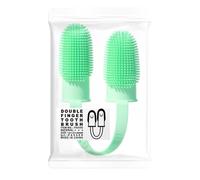 Spazzolino da denti per animali domestici, punta a 360°, in silicone per cani e gatti, con doppia spazzola riutilizzabile per rimuovere macchie denti; strumento igiene orale, prevenzione cattiva alito