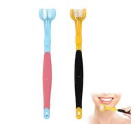Spazzolino da denti per autismo Spazzolino da denti a 3 lati Spazzolini da denti autistici Bambini Adulto Spazzolini da denti a 3 teste Spazzolini da denti da viaggio Denti delicati Spazzolini da