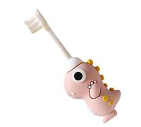Spazzolino da denti per bambini a forma di dinosauro, 51 g, setole morbide per bambini, con setole morbide, manico per addestramento, divertente tema dinosauri e impugnatura antiscivolo per un facile