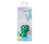 Spazzolino da denti per bambini a forma di dinosauro, 51 g, setole morbide per bambini, con setole morbide, manico per addestramento, divertente tema dinosauri e impugnatura antiscivolo per un facile