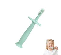 Spazzolino da denti per bambini - Spazzolino da denti per bambini a 360° con base a, per denti al latte, anello di dentizione in silicone per spazzolini da denti, giocattoli per bambini da 6 a