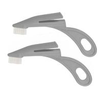Spazzolino da denti per cani, confezione da 2 spazzolini per la cura dentale del cane, facile pulizia dei denti di cani, gatti Spazzolino per cane e gatto domestico 19418 (Grigio, 14x6 cm)