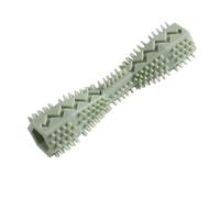 Spazzolino da denti per cani giocattolo da masticare durevole in gomma morbida per la pulizia dei denti, massaggi, dentifricio, spazzolino da denti per animali domestici, forniture molari (verde)