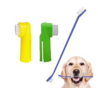 Spazzolino da denti per cani, set di gesso per denti cuccioli | Sprofondo dei denti per cani, piante spazzolino set di dentebrüste set per sterne del dente di dita da pet impostato per sterne del dent