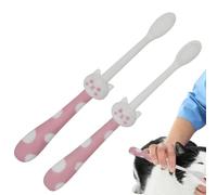 Spazzolino da denti per cani, spazzolino da denti per animali domestici, 2 pennelli per la pulizia dei denti | Spazzolino da denti, spazzolino da lingua portatile, forniture per la cura