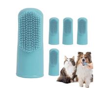 Spazzolino Da Denti Per Dita Di Cane - Strumenti Per La Toelettatura Dei Denti Di Cane E Gatto Morbidi E Delicati In Silicone Da 5 Pezzi | Articoli Per Animali Domestici | Spazzolino Da Dito | Spazzol