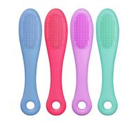 Spazzolino da denti per dito per cani - Spazzola per la pulizia dei denti di animali domestici, spazzolino da denti per dito in silicone | Spazzolino da denti facile da pulire, spazzolino da denti per