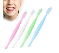 Spazzolino da Denti per Ortodonzia per Apparecchi Ortodontici, 4 Pezzi Spazzolino da Denti per Ortodonzia Mouthwatchers Spazzolini da Denti Spazzolino Interspaziale a Doppia