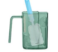 Spazzolino da denti, tazza di supporto per spazzolino da denti | supporto per dentifricio da 500 ml con manico | potere di gabinetto, strumento per collutorio con foro di scarico per i viaggi