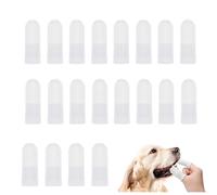 Spazzolino da Dito per Cani,20 Pezzi Spazzolino Per Cani Gatti,Spazzola per Dita in Tessuto,Spazzolini da Denti Morbidi per Gatti E Cani E La Maggior Parte Degli Animale Domestici