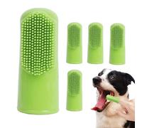 Spazzolino da dito per cani, in silicone, professionale, per cani e gatti, 5 pezzi, per cani e gatti, spazzolino da dito per animali domestici