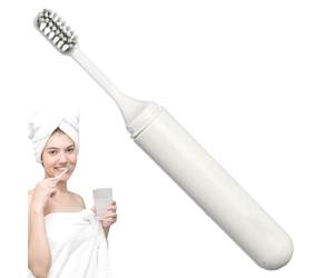 Spazzolino da viaggio - Spazzola portatile pieghevole con testa rimovibile, accessorio da toeletta compatto da viaggio, spazzolino da denti per adulti, viaggi d'affari, campeggio, soggiorno in hotel