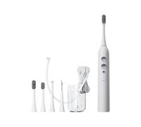 Spazzolino elettrico 3 in 1 con filo interdentale, detergente magnetico sonico ricaricabile da viaggio, senza fili, risciacquo orale portatile IPX7, impermeabile, rimuove la placca, sbiancare i denti