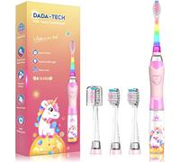 spazzolino elettrico bambini, sonico, LED, timer, morbido, portatile, protezione