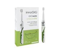 SPAZZOLINO ELETTRICO INNOGIO GIO-460CROCODILE, Movimento sonico, 3 modalità, 4 testine, timer 2 minuti