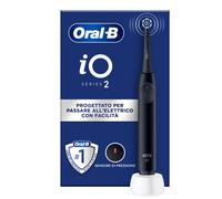 SPAZZOLINO ELETTRICO ORAL-B IO2 RICARICABILE 3 LIVELLI DI INTENSITA' NERO BLACK