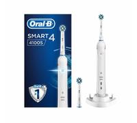 Spazzolino elettrico Oral-B Smart 4 4100S Bianco con 2 Testine