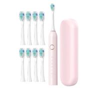 Spazzolino elettrico per adulti,Spazzolino elettrico | Spazzolino elettrico per adulti - Ricaricabile 40000 VPM Ricarica rapida 3 ore Ultimi 180 giorni Custodia da viaggio per spazzolino con timer int