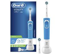 Spazzolino Elettrico Ricaricabile Braun Oral-B Vitality 170 CrossAction Blu con 1 Manico 2 Testine