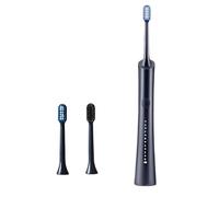 Spazzolino elettrico ricaricabile USB sbiancante dentale elettrico coppia spazzolino da denti anti carie testina sostituibile (colore: 3 spazzole grigio)
