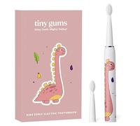 Spazzolino elettrico Sonic per bambini, con setole morbide, ricaricabile, 3 modalità, 4 testine di ricambio, età 2-12 anni, rosa, verde, giallo e arancione (rosa)