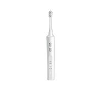 Spazzolino elettrico sonico, 4 modalità, ricarica senza fili, 2 testine intercambiabili, 48.000 battiti al minuto, nero/bianco/rosa/verde (White)