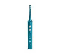 Spazzolino elettrico sonico, 4 modalità, ricarica senza fili, 2 testine intercambiabili, 48.000 battiti al minuto, nero/bianco/rosa/verde (Green)