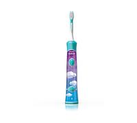 Philips Sonicare For Kids HX6322/04 Spazzolino Elettrico Sonico per Bambini, Connesso all'App, Blu
