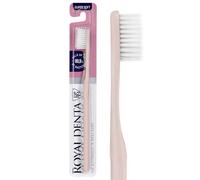 Spazzolino Extra Morbido con Particelle d’Argento | Spazzolino Manuale Ultra Soft per Denti & Gengive Sensibili | Setole Super Morbide Antibatteriche 99,9% | Royal Denta | Rosa Latte