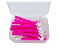 Spazzolino Interdentale 20 pezzi di spazzolini interdentali angolati in plastica sicurezza for uso a lungo termine tra i denti, spazzolino da for apparecchi ortodontici(0.7mm)