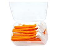 Spazzolino Interdentale 20 pezzi di spazzolini interdentali angolati in plastica sicurezza for uso a lungo termine tra i denti, spazzolino da for apparecchi ortodontici(1.2mm)