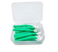 Spazzolino Interdentale 20 pezzi di spazzolini interdentali angolati in plastica sicurezza for uso a lungo termine tra i denti, spazzolino da for apparecchi ortodontici(0.8mm)