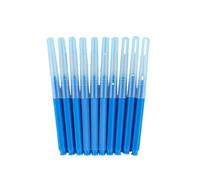 Spazzolino Interdentale 40 pezzi di spazzolini interdentali da 0,4-1,2 mm, strumento for la pulizia dentale in nylon push-pull(Blue -0.7MM)