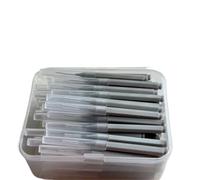 Spazzolino Interdentale 80 pezzi/scatola di spazzolino interdentale push-pull tipo I for la pulizia tra i denti(80pcs 0.6 mm grey)