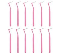Spazzolino interdentale da 10 pezzi, micro, mini con copertura antipolvere Per la Pulizia Orale(Pink (0.6mm))