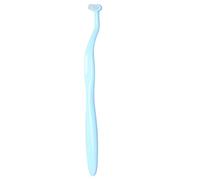 Spazzolino interdentale Testa morbida Spazzolino professionale portatile per la pulizia dell'apparecchio ortodontico per l'igiene orale Adatto per impianti dentali Pazienti (Blu)