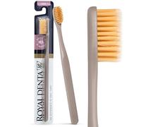 Spazzolino Morbido con Particelle d’Oro | Spazzolino Manuale per Denti Sensibili & Apparecchi | Setole Morbide Antibatteriche 99,9% | Lunga Durata | Royal Denta | Talpa