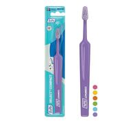 Spazzolino TePe Select Compact Medium, Colori Assortiti, 1pz | Efficace per la rimozione della placca, Testina affusolata, Pulizia delicata con spazzolino medium per adulti