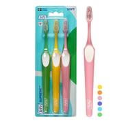 TePe Spazzolini da denti Supreme – morbidi, setole su due livelli, rimozione placca – 3 pz